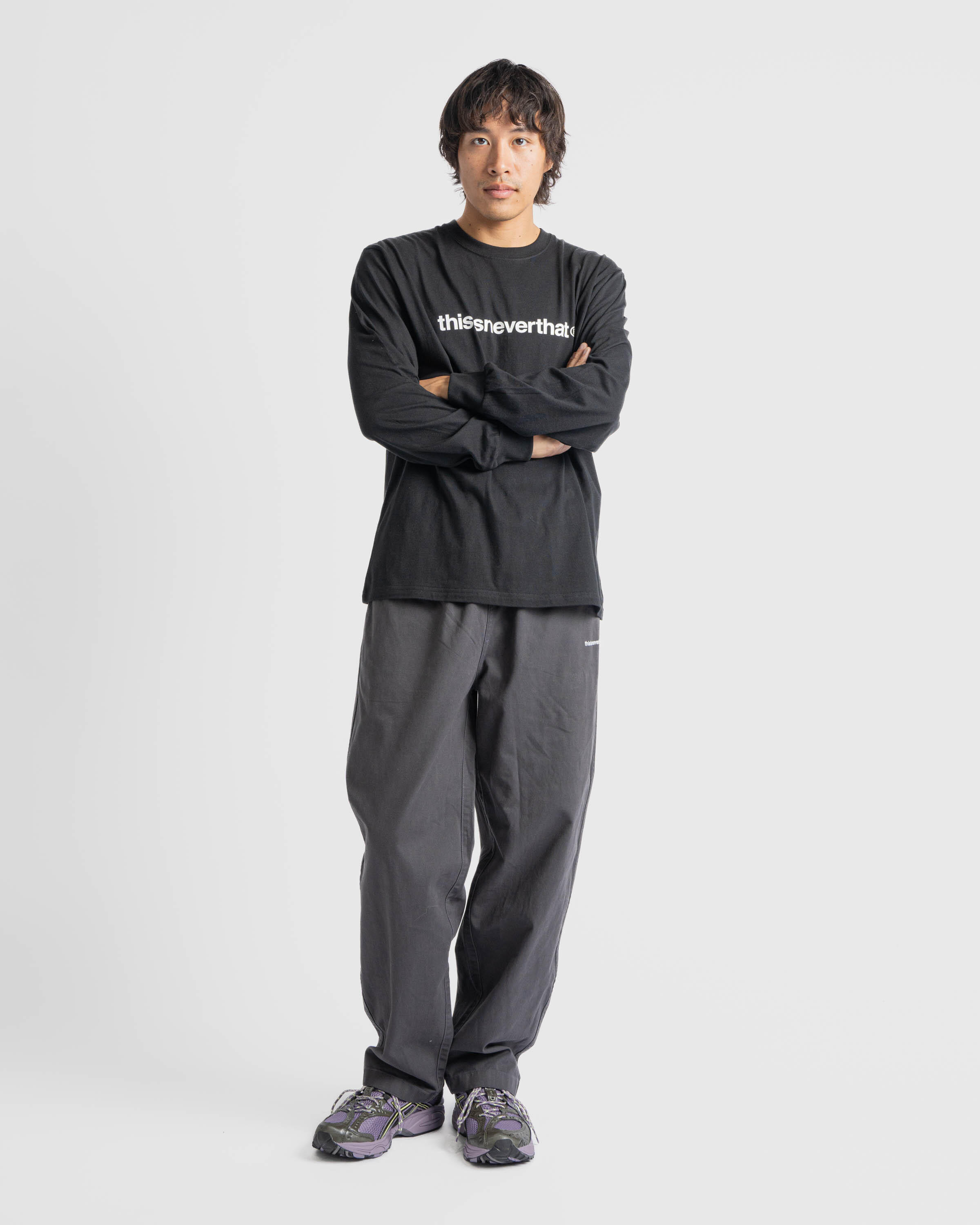 thisisneverthat T-Logo L/S Tee | TN243TTSLT02-BLK